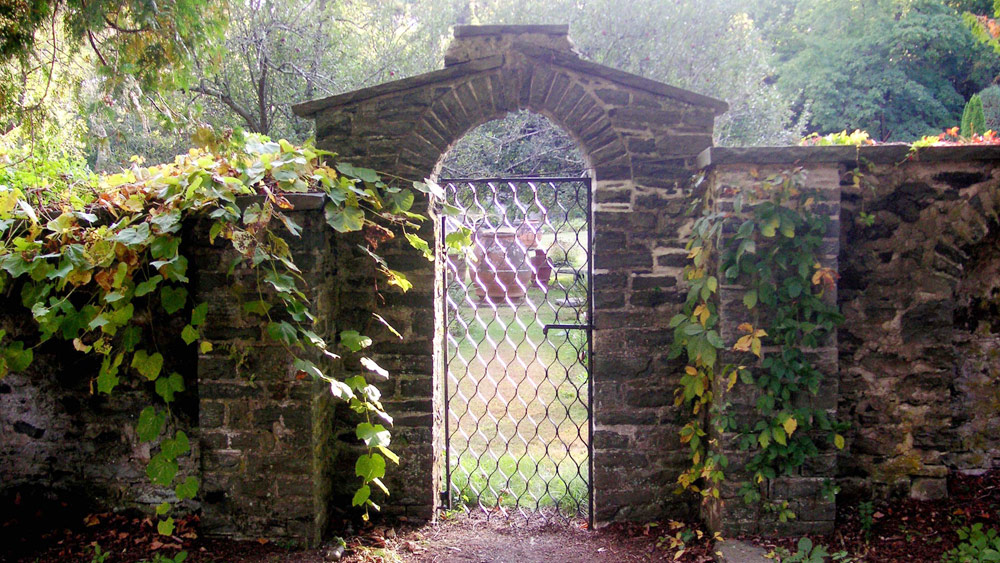 Gated garden by Norma Bernstock