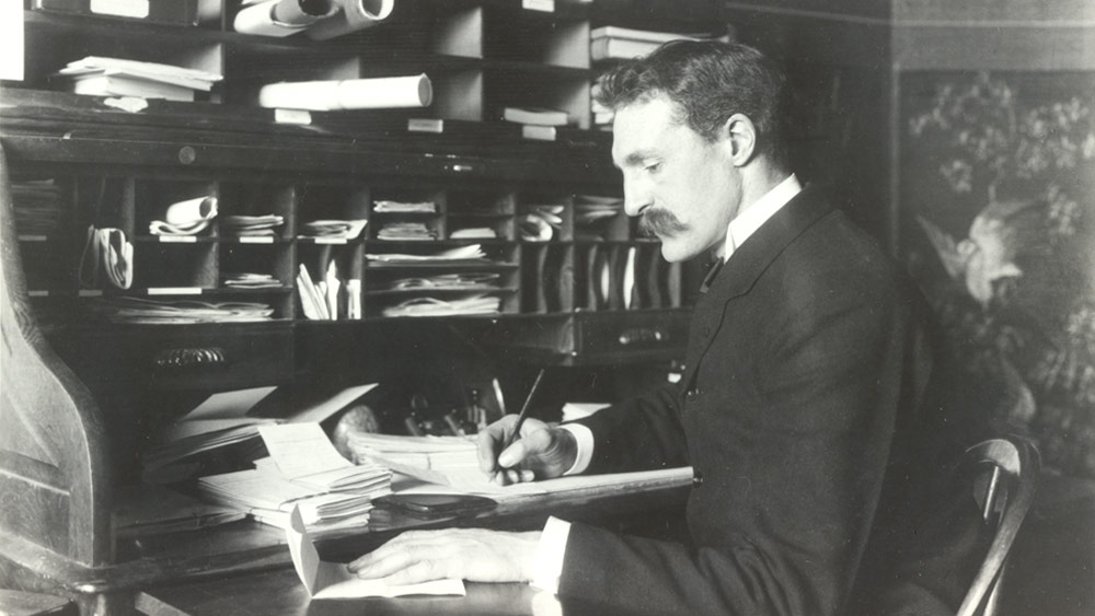 Gifford at his desk circa 1900