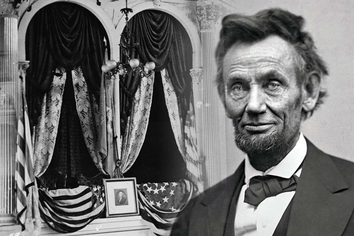 President Lincoln portrait and the theatre