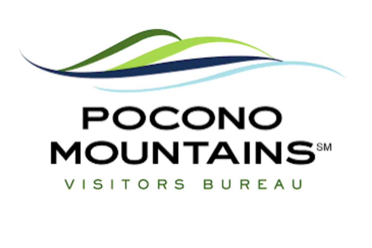 abstract logo of mountains and water