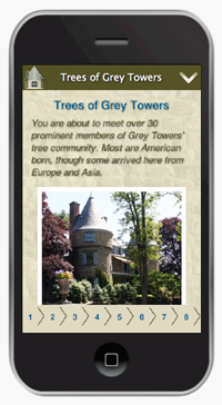 Trees of Grey Towers on Smartphone